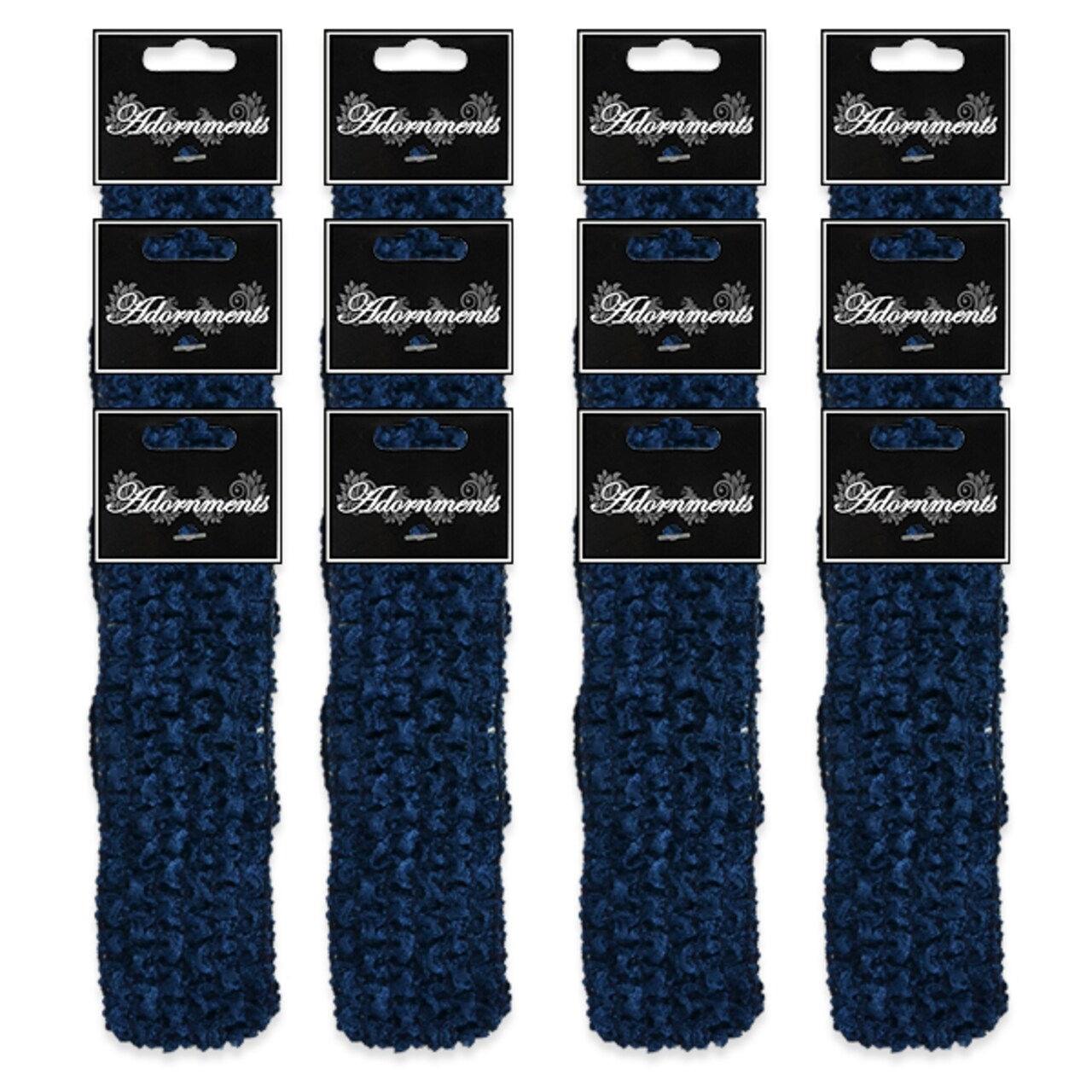Pack of 12 Crochet Stretch Headbands – Versatile & Comfortable